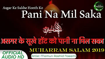 असगर के सूखे होंट को पानी ना मिल सका | Muharram Salam 2019 | Asgar Ke Sukhe Hont Ko Pani Na Milsaka