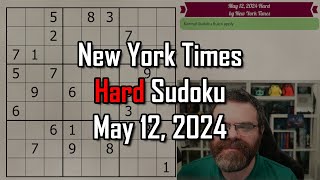 NYT Hard Sudoku Walkthrough | May 12, 2024 screenshot 3