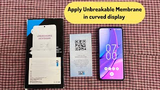 How To Apply Unbreakable Membrane Screen Guard in curved Display | Install Membrane Screen Guard |