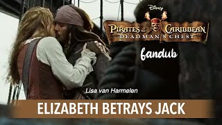 Elizabeth betrays Jack (the kiss💋) FANDUB | ⚓️ Pirates of the Caribbean 2 - Dead Man's Chest