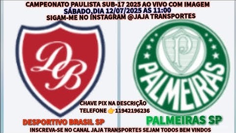 DESPORTIVO BRASIL 0X2 PALMEIRAS PAULISTA SUB-17 2025