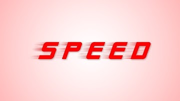 Speed Text Effect In Adobe Photoshop CC 2017 (How to create speed text)