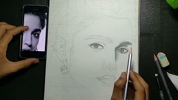 How to Draw Realistic Eyes - Alia Bhatt || Step by step || part-1