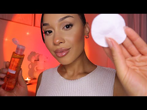 ASMR Cozy Night Spa Facial Relaxing Personal Attention Roleplay For Sleep With Layered Sounds 