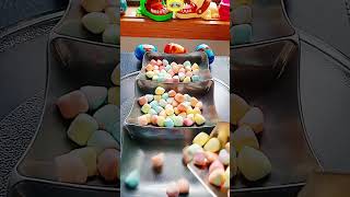 ASMR SATISFYING🌈 SOUNDS CRISPY  MARSHMALLOWS FILLING | MIXED TOYS EGGS PLATTER #shorts #trending