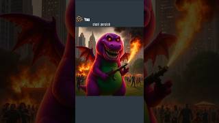 Barney The Dinosaur Funny Parody (Ai Edition)#aiart #ai #chatgpt