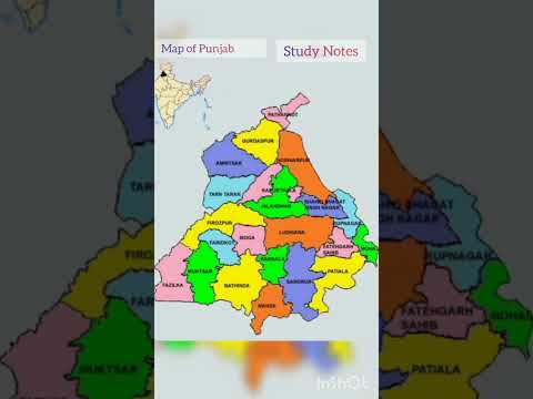Map Of Punjab L Study Geography India