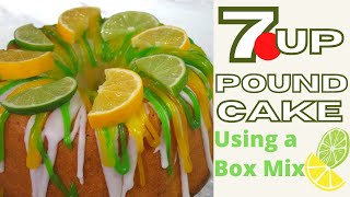 7 Up Pound Cake (Using a box mix!)