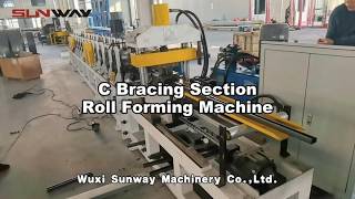 Elevate Your Warehouse Stability with SUNWAY C Bracing Section Roll Forming Machine