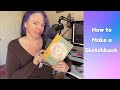 How to Make A Sketchbook from an Old Book | DIY No Sewing, Perfect Bound Handmade Journal Tutorial