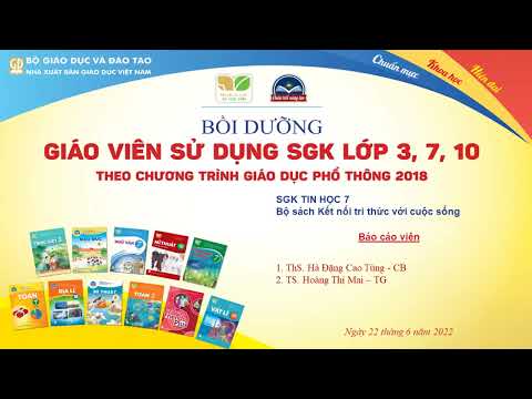 Video Tập huấn dạy SGK Tin học 7 - Bộ sách Kết nối tri thức... - YouTube