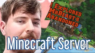 I explored @MrBeast ´s abandoned Minecraft Server (part 1)
