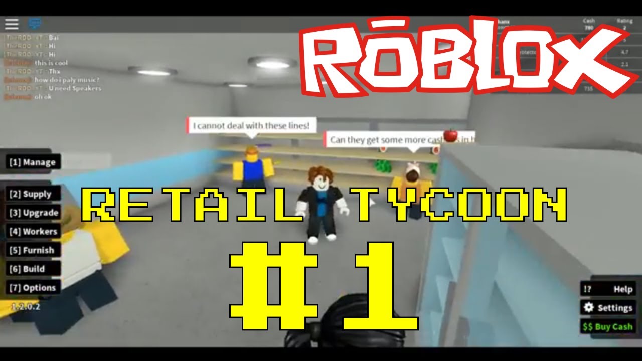 Roblox Retail Tycoon 1 Gameplay Starting My Mini Store Youtube - retail tycoon 2 original roblox