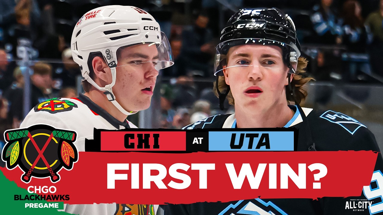 BLACKHAWKS PREGAME: Can Chicago Get Its FIRST WIN vs. Utah Mammoth? | CHGO Blackhawks