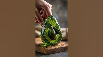 Cutting a Glass Avocado Is Way Too Satisfying 😮✨ #asmr #satisfying