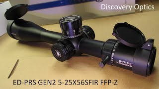 RifleScope DiscoveryOPT ED-PRS GEN2 5-25X56SFIR FFP-Z Firearms Rifle Scope Discovery Optics ED HD