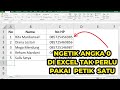 TRIK CEPAT NULIS NO HP DI EXCEL MUNCUL ANGKA 0 NYA