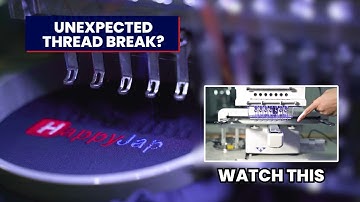 Unexpected thread break? 🤔 This could be one of the causes! | HappyJapan Embroidery Machines