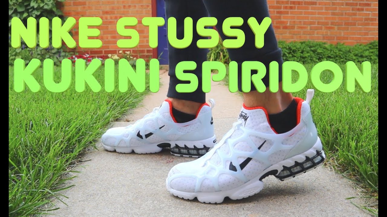 stussy × NIKE AIR ZOOM SPIRIDON KUKINI】Unboxing & On Feet ...