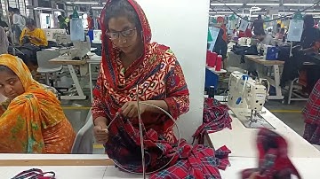 Drawcord Insert In garments industry.