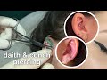 daith and conch piercing