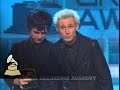 Green Day accepting the GRAMMY for Best Rock Album at the 47th GRAMMY Awards | GRAMMYs