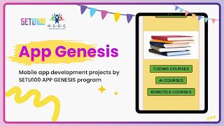 Mobile app development projects by SETU100 APP GENESIS program screenshot 1