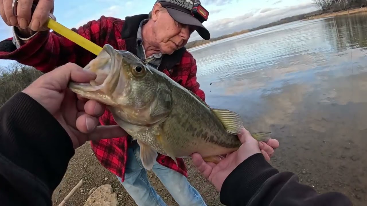 Bass Fish Were In LESS THAN A FOOT OF WATER!!