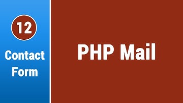 Create Contact Form in Arabic #12 - Use The PHP Mail Function