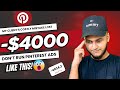 Don’t Run Pinterest Ads Like This! (My Client’s Costly Mistake Lost $4000)