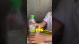 He Grabbed The Bottle Like This?