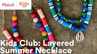 Online Class: Kids Club: Layered Summer Necklace | Michaels screenshot 3
