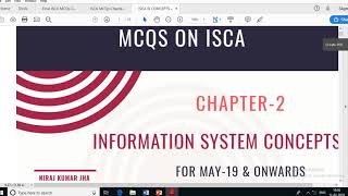 Important Update For MCQS of CA Final ISCA for May-20