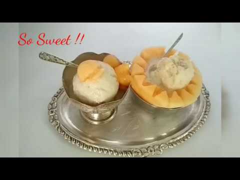 100% Natural Muskmelon Ice-Cream | Only 3 Ingredients | No CMC, No GMS | खरबूजा आइसक्रीम | So Sweet | So Sweet Kitchen!! By Bharti Sharma