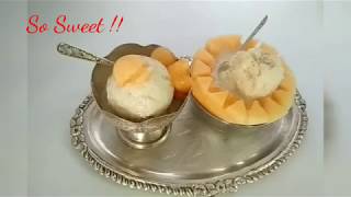 100% Natural Muskmelon Ice-Cream | Only 3 Ingredients | No CMC, No GMS | खरबूजा आइसक्रीम | So Sweet