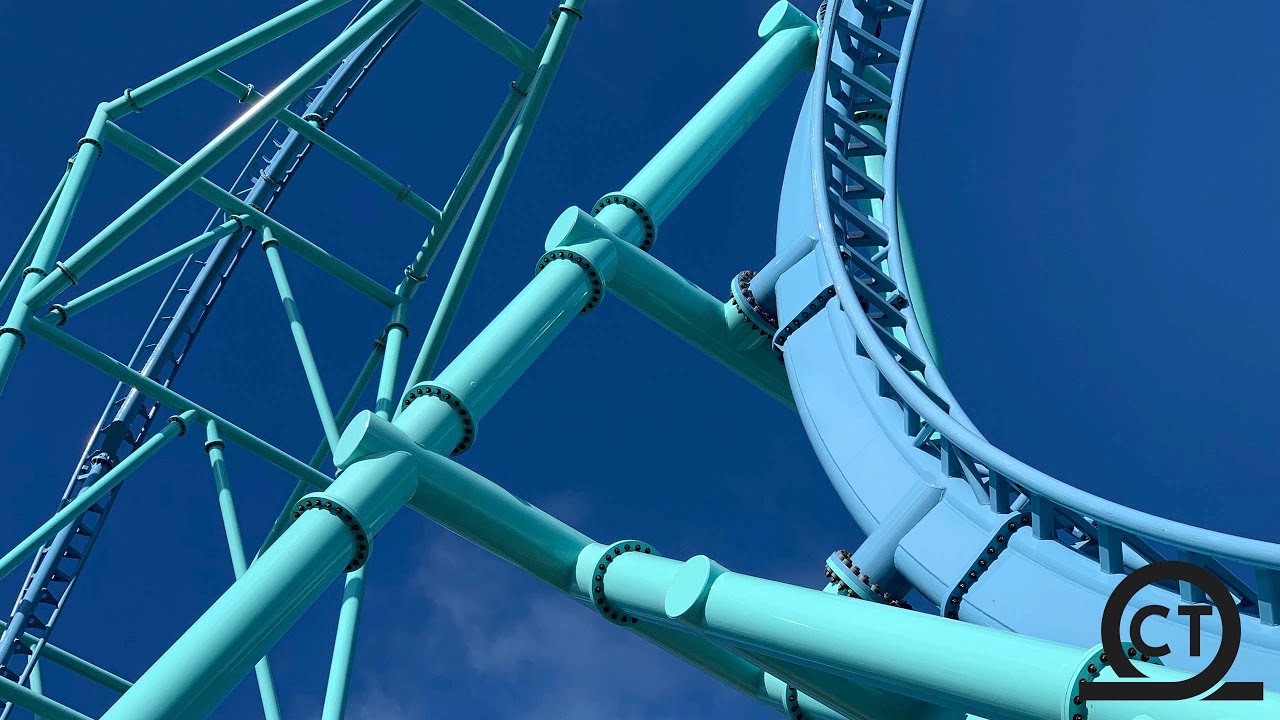 Eel Rides Electric Eel Cinematic Off-Ride Sea World San Antonio (4K) - YouTube