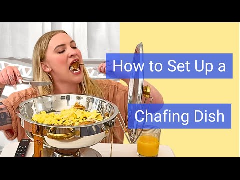 How to use a CHAFING DISH to keep your food warm It's EASY