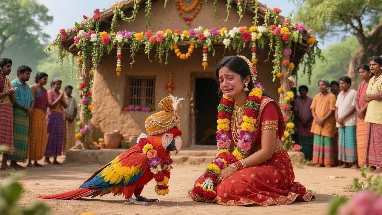 लड़की ने तोते से कर ली शादी – फिर जो सच सामने आया उसने पूरे गांव को हिला दिया! 