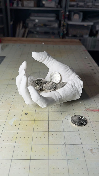 Molding and Casting a Plaster Hand Coin Dish