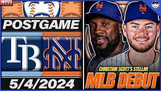 Mets vs Rays Postgame | Christian Scott's STELLAR Debut WASTED By Mets Bats | Highlights | 5/4/2024