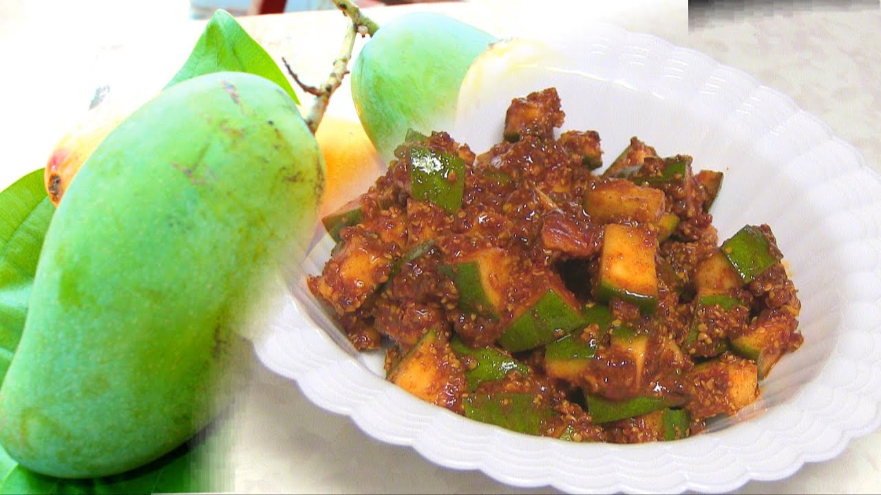 Instant Mango Pickle Recipe Video - Zatpat Aam Achar - Indian Recipes by Bhavna | Bhavna