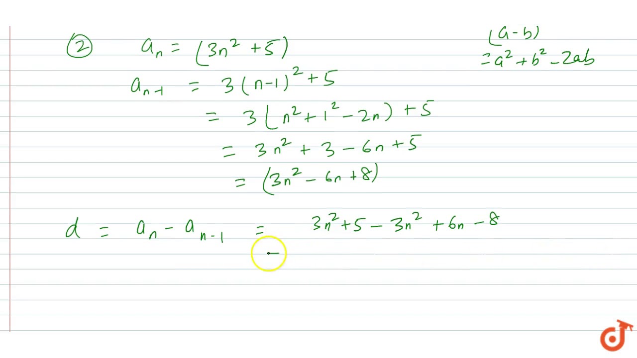 4n 3 3n 2 5 2n 4 5 Which Of The Following Cannot Be General Term Of An Ap Youtube