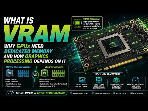 What is VRAM | Why GPUs Need Dedicated Memory and How Graphics Processing Depends on it | Uplatz