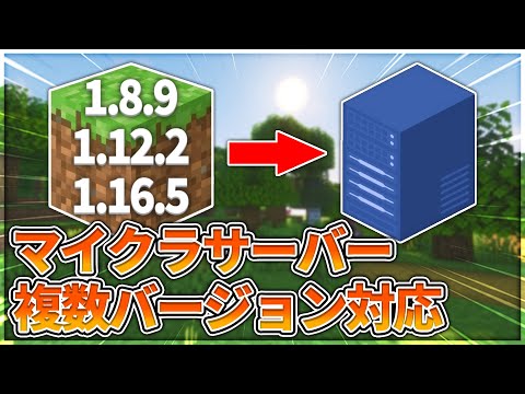 【マインクラフト】サーバーを複数のバージョンに対応させるプラグインの紹介！【ViaVersion】