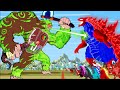 What Happen KONG Radioactive VS SPIDER GODZILLA, DINOSAUR, SHARKZILLA: Who Will Win|Godzilla Cartoon