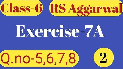 class 6 RS Aggarwal math solution chapter-7 ||Decimal ||ex-7A||part -2