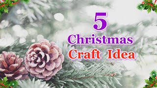 5 Economical Christmas decoration idea with Simple materials | DIY Easy Christmas craft idea🎄75