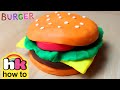 Diy play doh burger  art de largile pour les enfants  ides play doh par hooplakidz comment faire