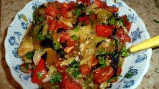 видео Армянский салат из печеных овощей