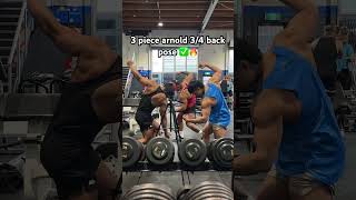3 piece arnold 3/4 back pose ✅🔥